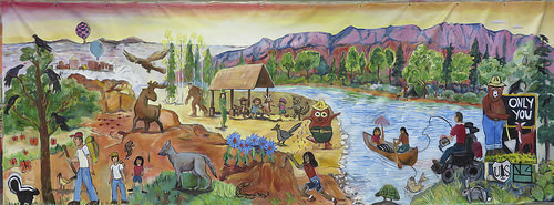 Unique Mural Captures Essence of the Sustainable Recreation Movement